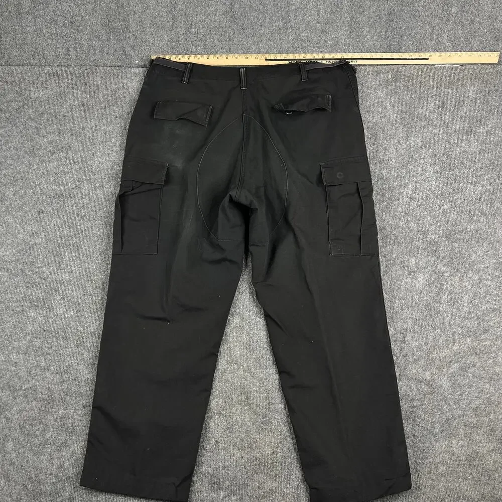 Tru-Spec Tactical Pants Mens XL Black Cargo Utility Workwear‎ Outdoor Ripstop